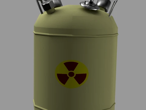 KJO-10 Liquid Radioactive Waste Container 3D Model