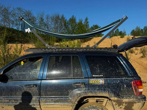 Sistema de rede para teto do carro Modelo 3D