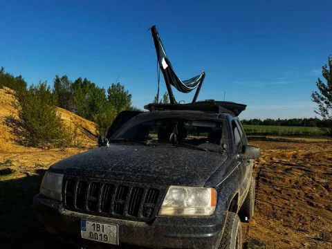 Hammock system for the roof of the car 3D Model