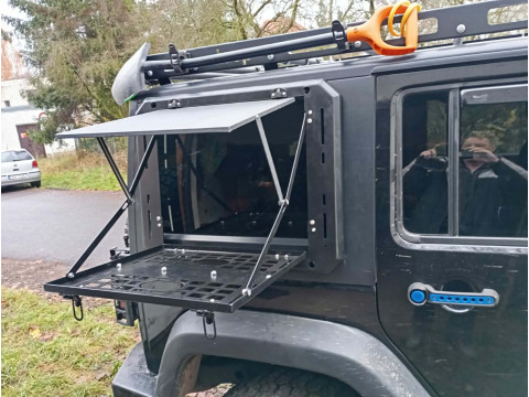 Jeep JK wrangler window hard-soft top cover with shelf 3D Model