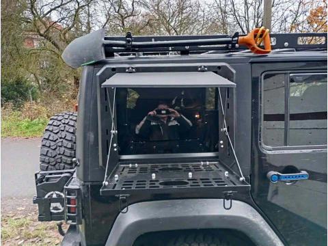 Jeep JK wrangler window hard-soft top cover with shelf 3D Model