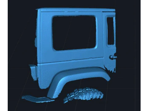Jeep JK wrangler window hard-soft top cover with shelf 3D Model