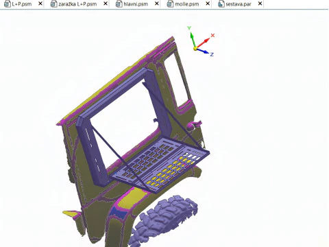 Jeep JK wrangler window hard-soft top cover with shelf 3D Model