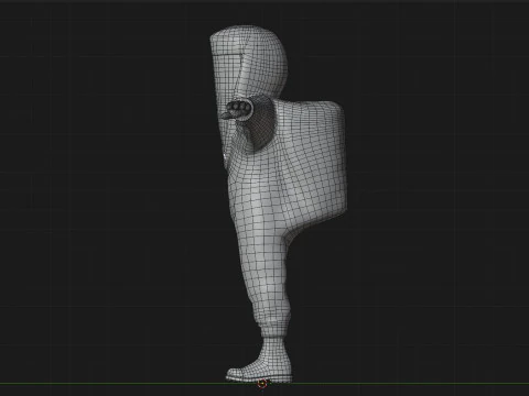 Hazmat Suit Rigged 3D Model