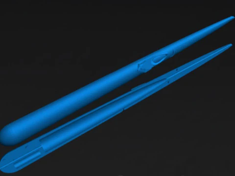 Naaldaas voor vissen met 3D-printontwerp met loodkamer 3D printmodel