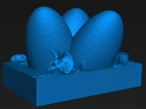 Reptile cave with AntiEscape Feeder EasytoClean 3D Printable Model 3D Print Model