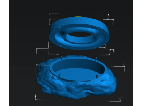 AntiEscape Feeder EasytoClean 3D Printable rock model 3D Print Model