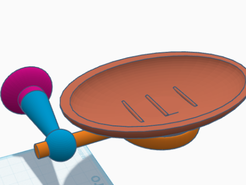 Wall soap holder 3D Print Model
