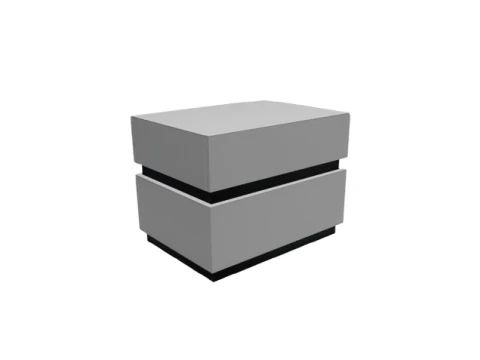 आधुनिक मिनिमलिस्ट नाइटस्टैंड - बेडसाइड टेबल 3D मॉडल