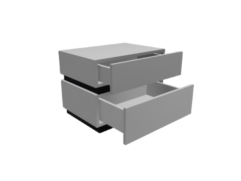 आधुनिक मिनिमलिस्ट नाइटस्टैंड - बेडसाइड टेबल 3D मॉडल