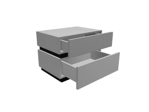 Modern Minimalist Nightstand - Bedside Table 3D Model
