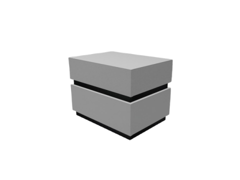 आधुनिक मिनिमलिस्ट नाइटस्टैंड - बेडसाइड टेबल 3D मॉडल