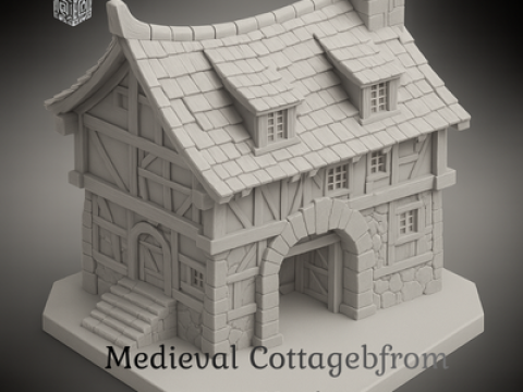 Casa medievale fantasy di WorkShop3D Modello di stampa 3D