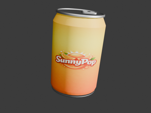 Stylized Drinks Pack low poly game ready Low-poly 3D Model