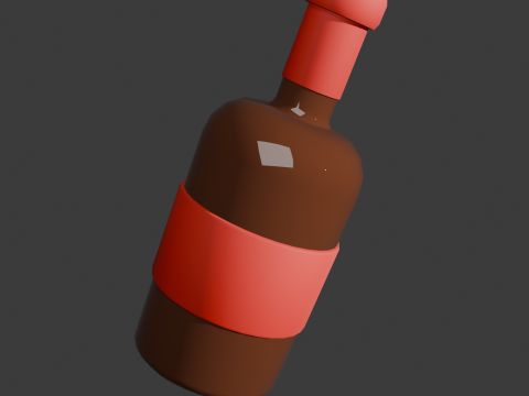 Stylized Drinks Pack low poly game ready Low-poly 3D Model