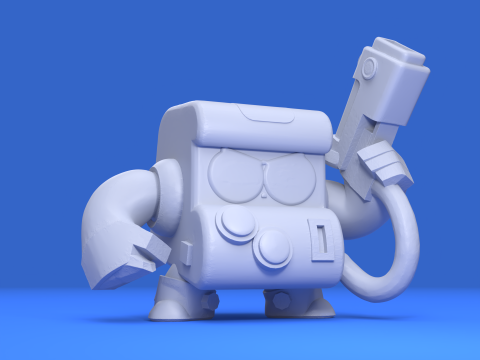 8-bit Asli - Brawl Stars Model Cetak 3D