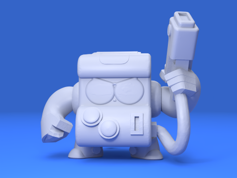 8-bit Original - Brawl Stars 3D Print Model