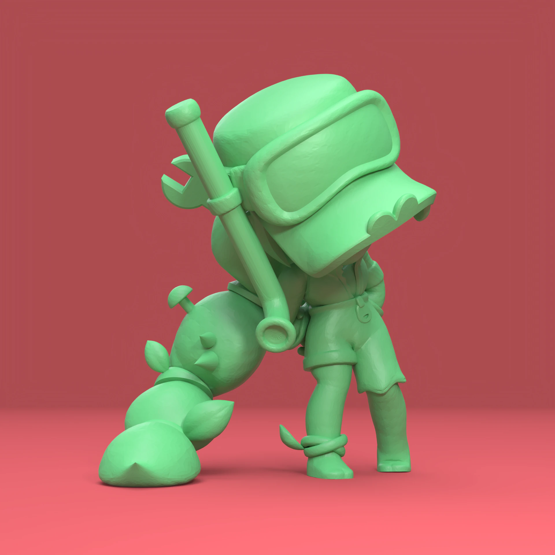 Alli Original - Brawl Stars 3D Print Model .c4d .max .obj .3ds .fbx .stl .blend 