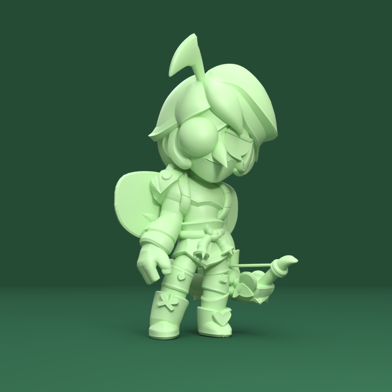 Angelo Original - Brawl Stars 3D Print Model .c4d .max .obj .3ds .fbx .stl .blend 
