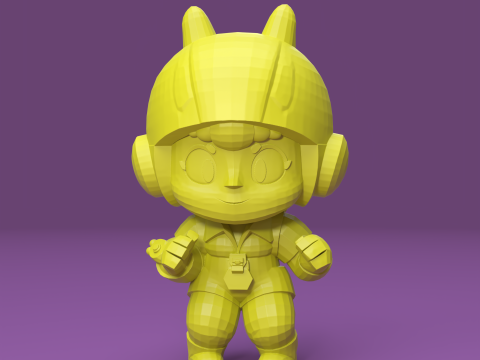 Bea Asli - Brawl Stars Model Cetak 3D