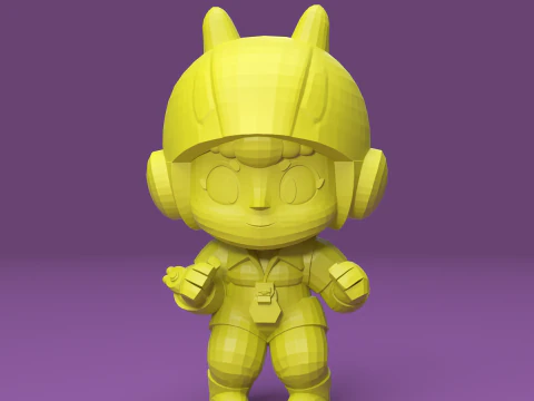 Bea Original - Brawl Stars Modèles 3D en vedette