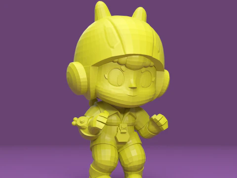 Bea Original - Brawl Stars 3D Print Model