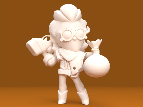 Belle Asli - Bintang Brawl Model Cetak 3D