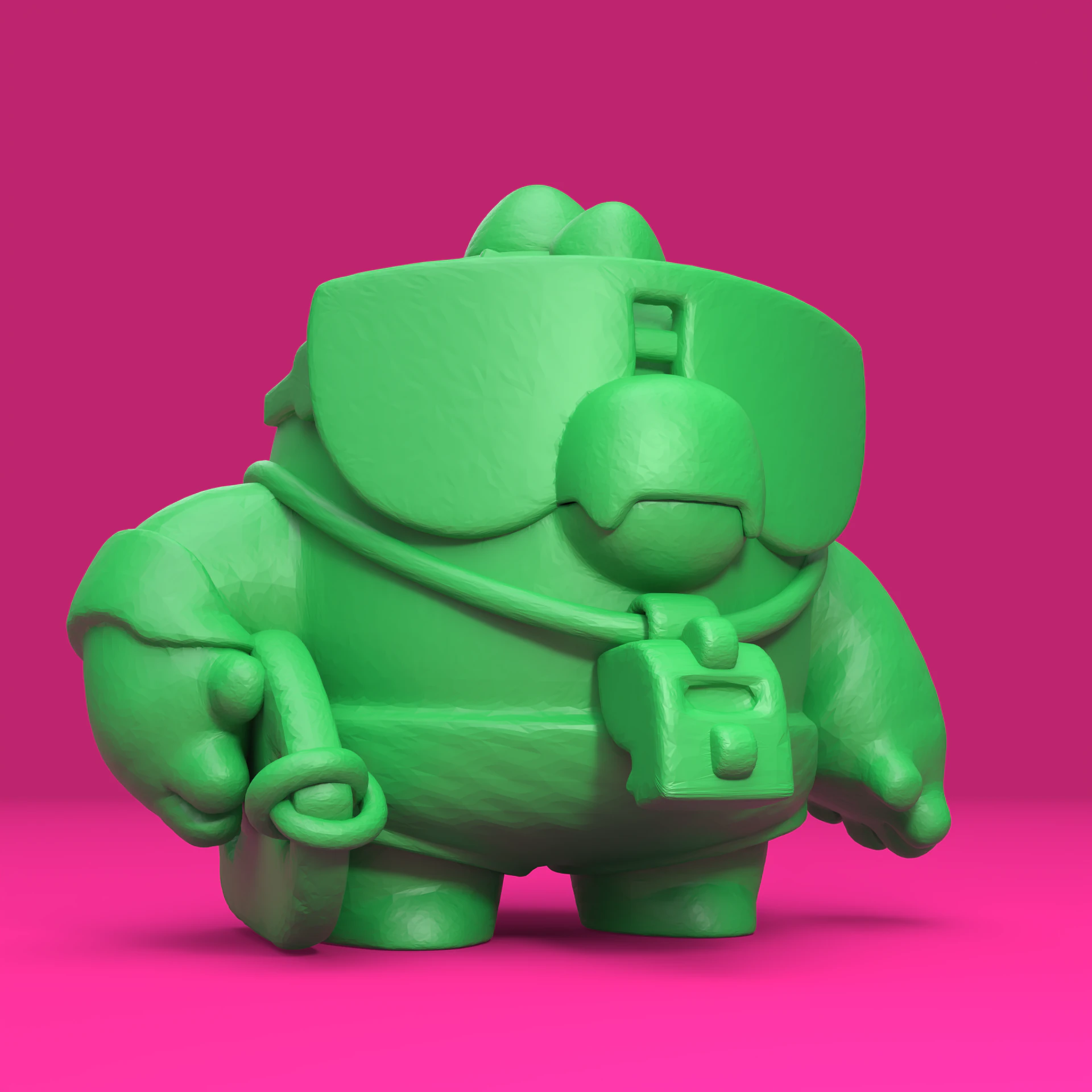 Buzz Original - Brawl Stars 3D Print Model .c4d .max .obj .3ds .fbx .stl .blend