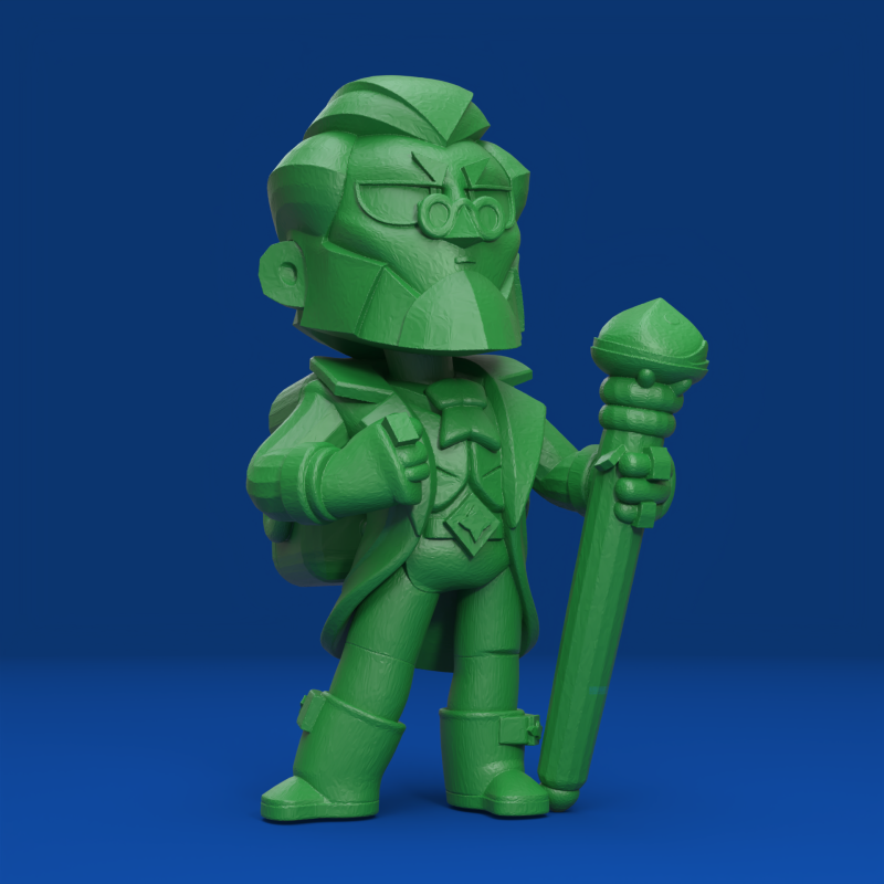 Byron Original - Brawl Stars 3D Print Model .c4d .max .obj .3ds .fbx .stl .blend 