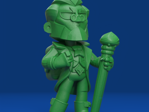 Byron Asli - Bintang Brawl Model Cetak 3D