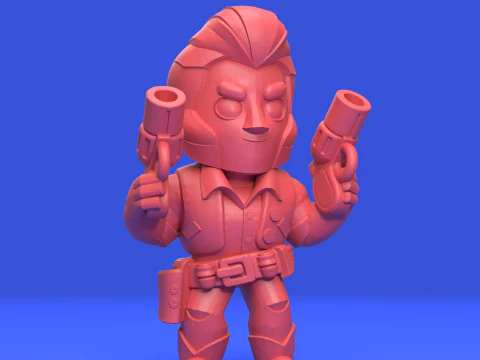 कोल्ट ओरिजिनल - ब्रॉल स्टार्स 3D प्रिंट मॉडल