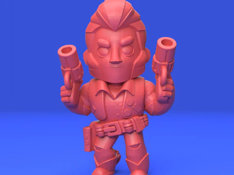Colt Original - Brawl Stars 3D Print Model