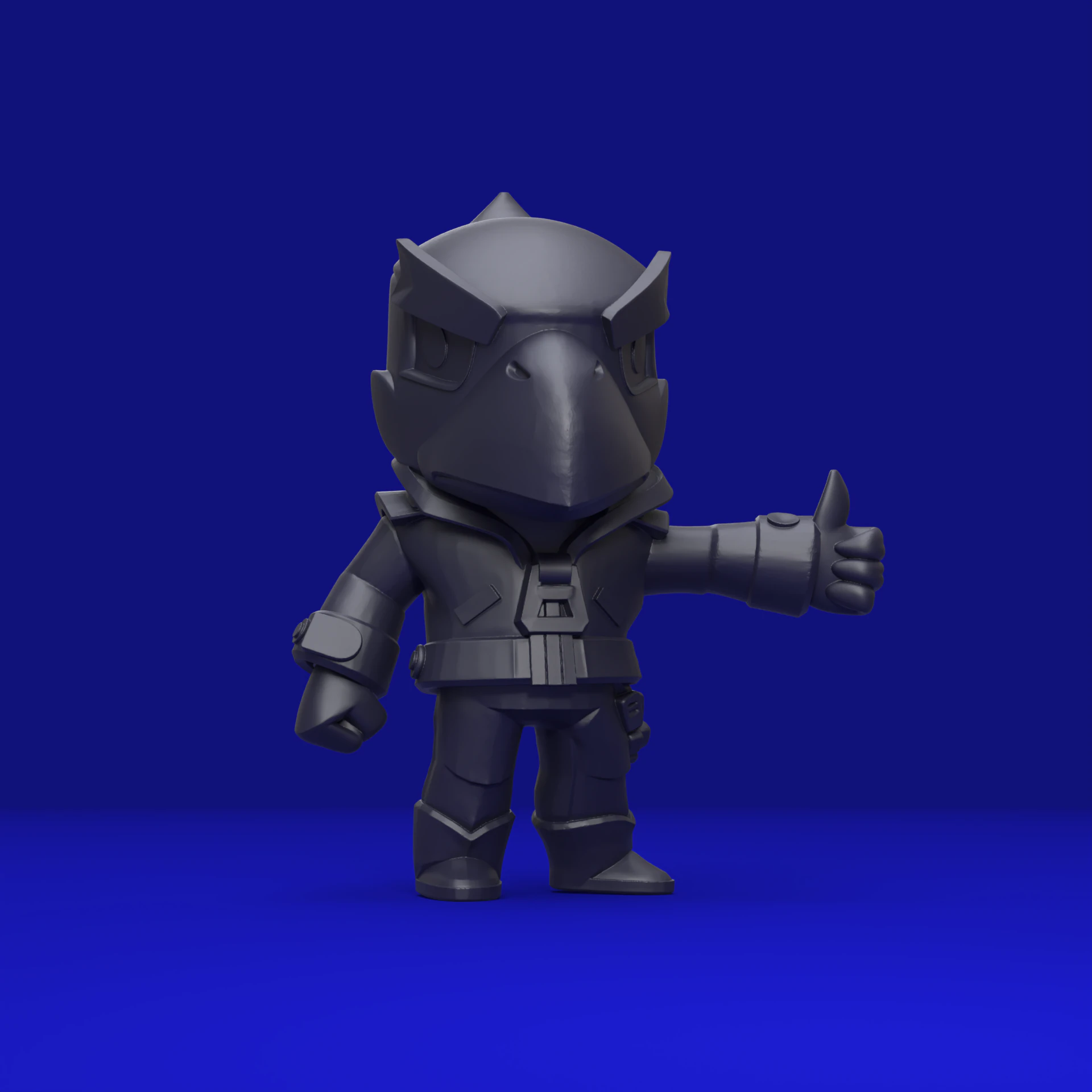 Crow Original - Brawl Stars 3D Print Model .c4d .max .obj .3ds .fbx .stl .blend