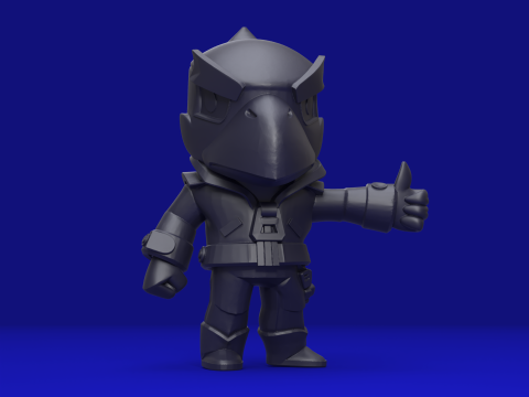 Gagak Asli - Brawl Stars Model Cetak 3D