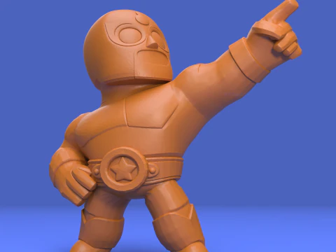El Primo Original - Brawl Stars Modèles 3D en vedette