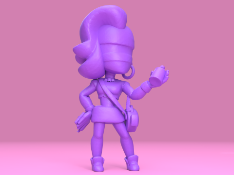 EMZ Asli - Bintang Brawl Model Cetak 3D