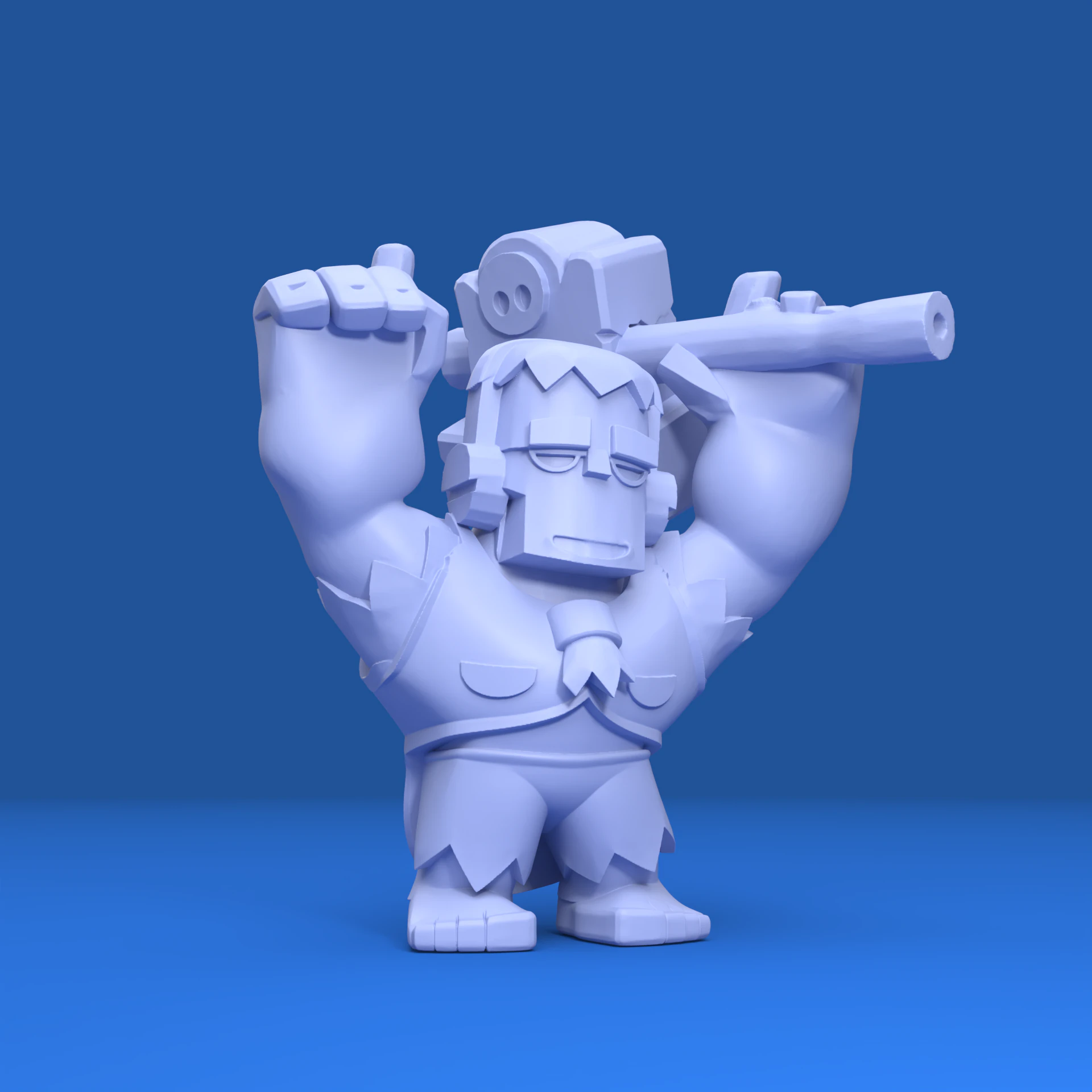 Frank Original - Brawl Stars 3D Print Model .c4d .max .obj .3ds .fbx .stl .blend 