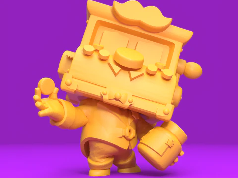 Griff Original - Brawl Stars Modèles 3D en vedette