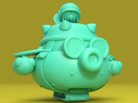 Hank Original - Brawl Stars Modèles 3D en vedette