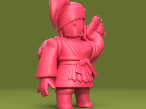 Kenji Asli - Bintang Brawl Model Cetak 3D