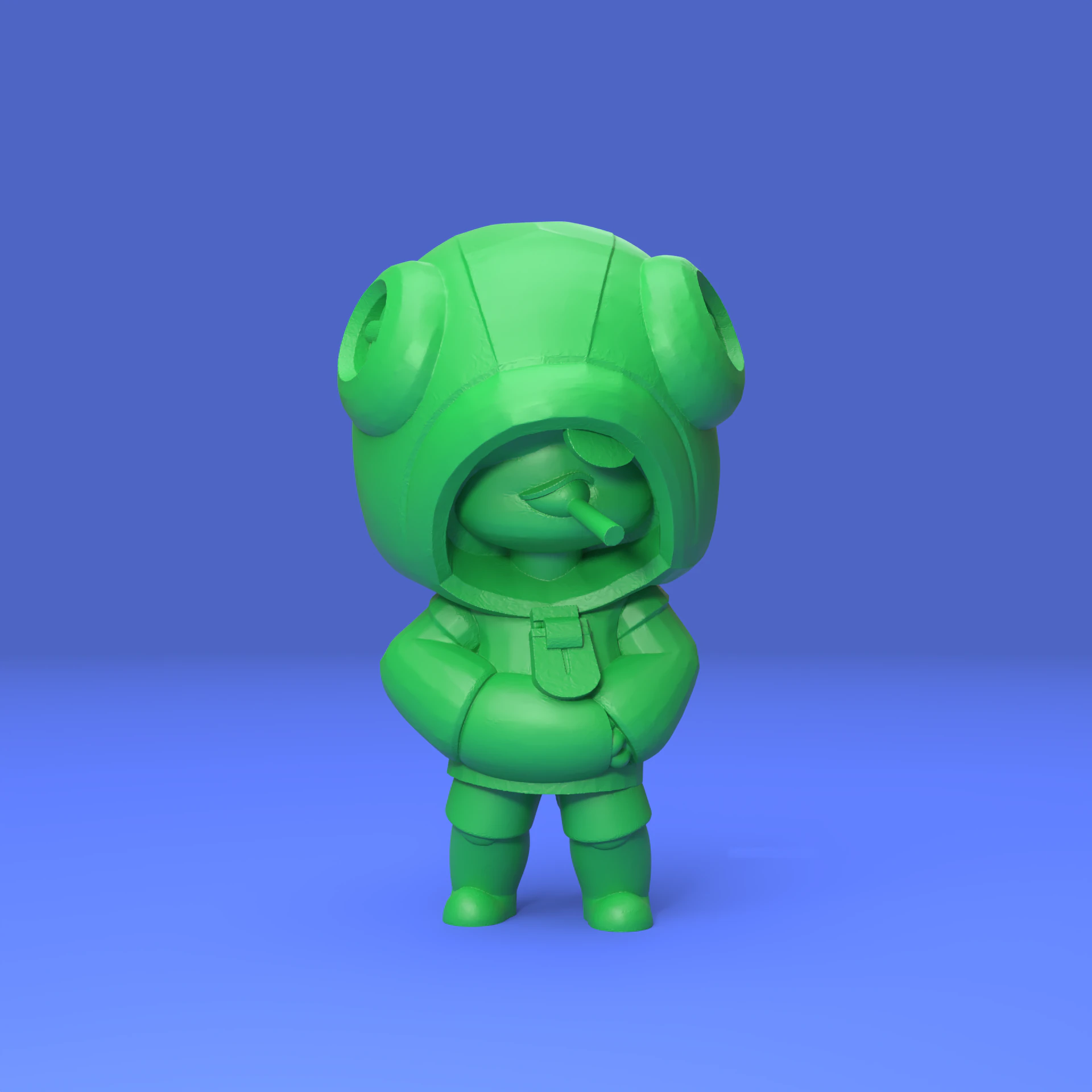 Leon Original - Brawl Stars 3D Print Model .c4d .max .obj .3ds .fbx .stl .blend