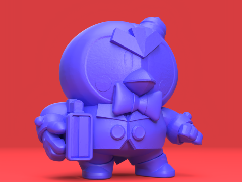 Tuan P Asli - Brawl Stars Model Cetak 3D