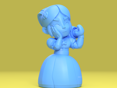 Piper Asli - Bintang Brawl Model Cetak 3D