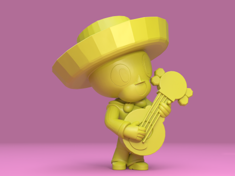 Poco Asli - Bintang Brawl Model Cetak 3D