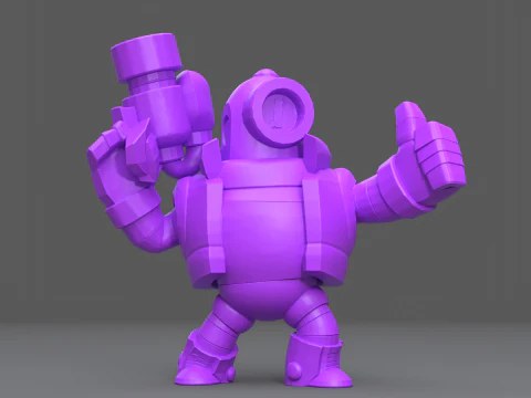 Rico Original - Brawl Stars Modèles 3D en vedette
