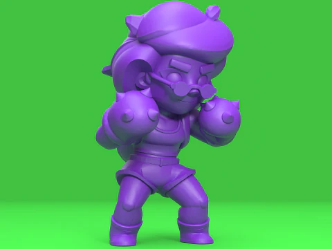 Rosa Original - Brawl Stars Modèles 3D en vedette