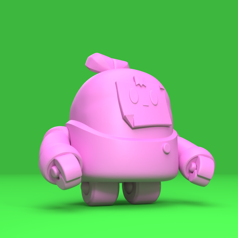 Sprout Original - Brawl Stars 3D Print Model .c4d .max .obj .3ds .fbx .stl .blend 