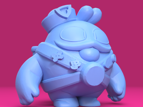 Mencicit Asli - Brawl Stars Model Cetak 3D