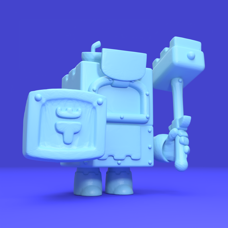 Ash Original - Brawl Stars 3D Print Model .c4d .max .obj .3ds .fbx .stl .blend 