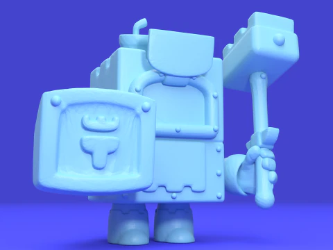 애쉬 오리지널 - 브롤스타즈 3D 프린트 모델